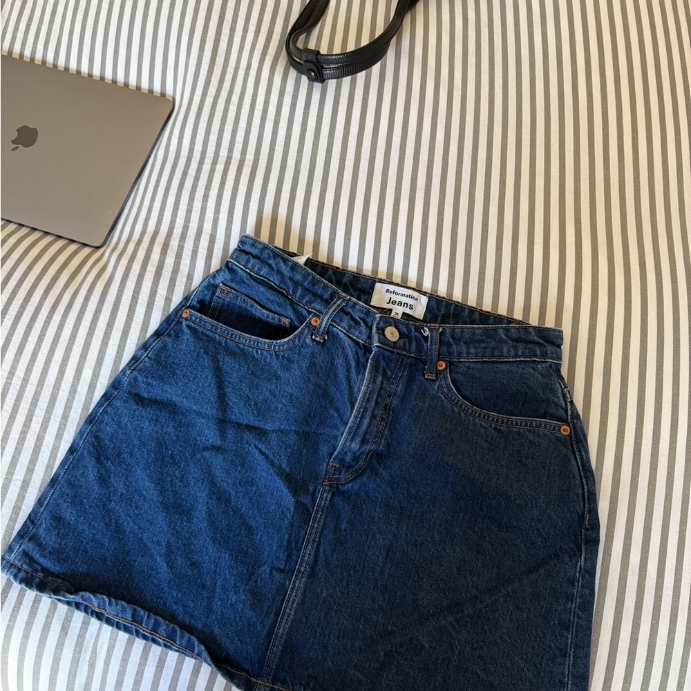 Reformation Jean skirt